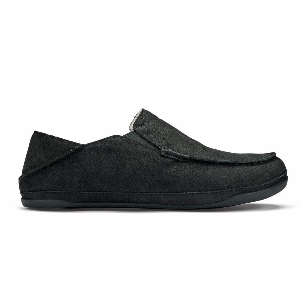 Olukai Men's Kipuka Hulu Slipper - Black US249-316